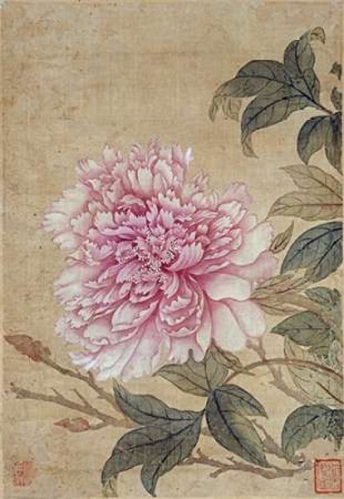 Peony Canvas Art - Yun Shouping (20 x 28)