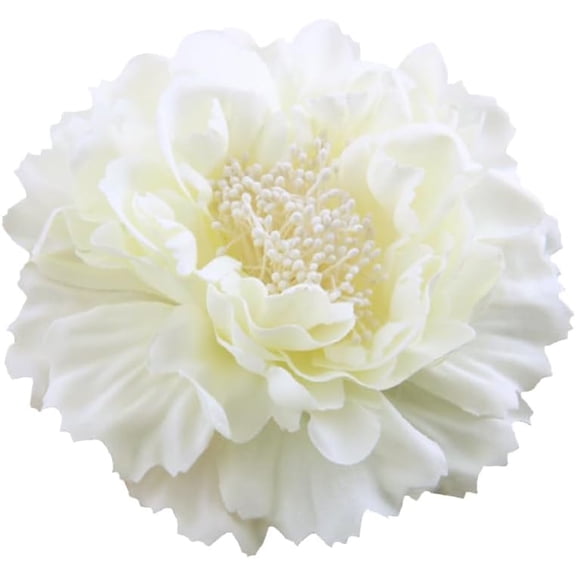 Peony Fabric Flower Brooches Oversize Lapel Pins Extra Big Brooch Delicate Dancing Party Prom Wedding Charm Banquet Dress Suit Guest Corsage Accessories Gifts Dancer Large Hairpin Clip 110mm