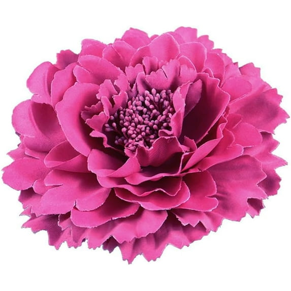 Peony Fabric Flower Brooches Oversize Lapel Pins Extra Big Brooch Delicate Dancing Party Prom Wedding Charm Banquet Dress Suit Guest Corsage Accessories Gifts Dancer Large Hairpin Clip 110mm