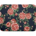 thumbnail image 1 of Peony Floral Dish Drying Mat 18x24 In Gold Pink Rose Navy Blue Reversible Kitchen Microfiber Mat Large Heat Resistant Absorbent Machine Washable Quick Dry Dish Drainer Pad for Kitchen Counter, 1 of 6
