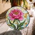 thumbnail image 1 of Peony Flower Glass Suncatcher, Home Decor, for Mom or Flower Lovers, 3.5 in, 1 of 3