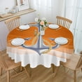 thumbnail image 1 of Pine Leaves Red Pine Cones Texture Tablecloths for Dining Table Waterproof Round Table Cover for Kitchen Living Room, 1 of 6