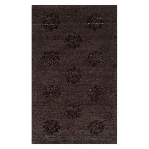 Peony Flower Rug in Garnet (11 ft. 6 in. L x 8 ft. 6 in. W)