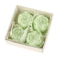 thumbnail image 1 of Peony Flower Shaped Candle with Scent 4 Packs Soy Wax Blend Aromatherapy Candle Gift Candle, Gifts for Women, Candles for spa, Yoga, Meditation, Dinner, Christmas Valentine's Day (Sage), 1 of 2