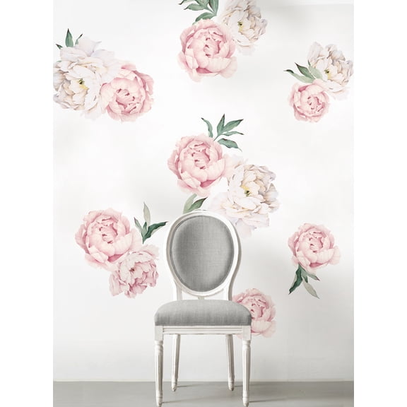 Peony Flower Wall Sticker-LARGE Set