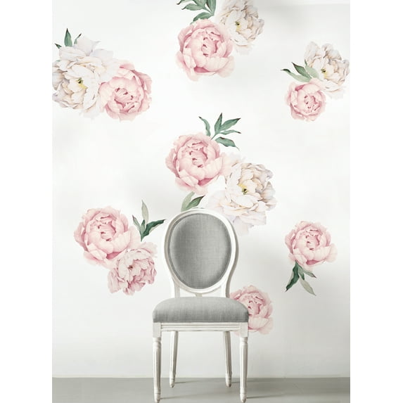 Peony Flower Wall Sticker-LARGE Set