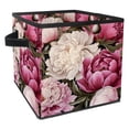 thumbnail image 1 of Peony Foldable Storage Baskets with Handle, 10.8"x10.5"x10.6" - Large Capacity Toy Box Storage Box, 1 of 6