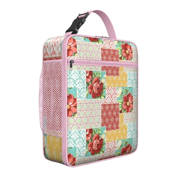Peony Insulated Lunch Box Student Reusable Lunch Bag Lightweight Lunch Box Containers Picnic Hiking