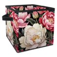 thumbnail image 1 of Peony Large Capacity Foldable Toy Box Storage Bin Storage Baskets with Handle 10.8"x10.5"x10.6, 1 of 6