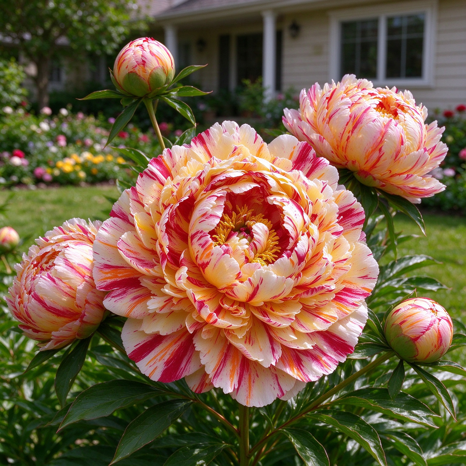 Peony, Low Maintenance - Easy Grow - Ideal for Beds-Borders, Plant Pots ...