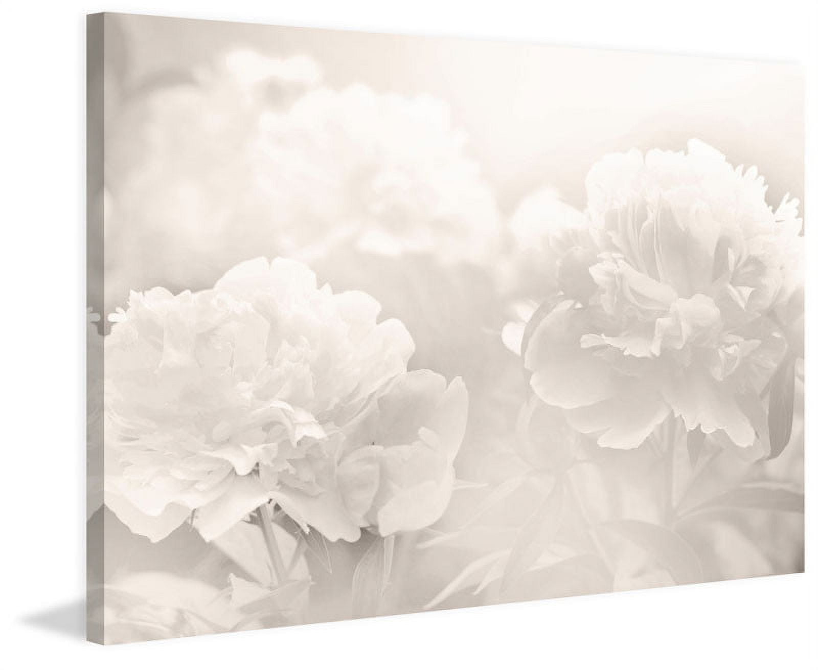 Peony Painting Print on Wrapped Canvas, 20x14 inches