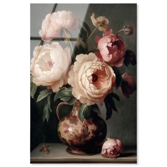 Peony Rhapsody Acrylic Print Floral Art Prints by Art Remedy, Ready to Hang, 20 x 30