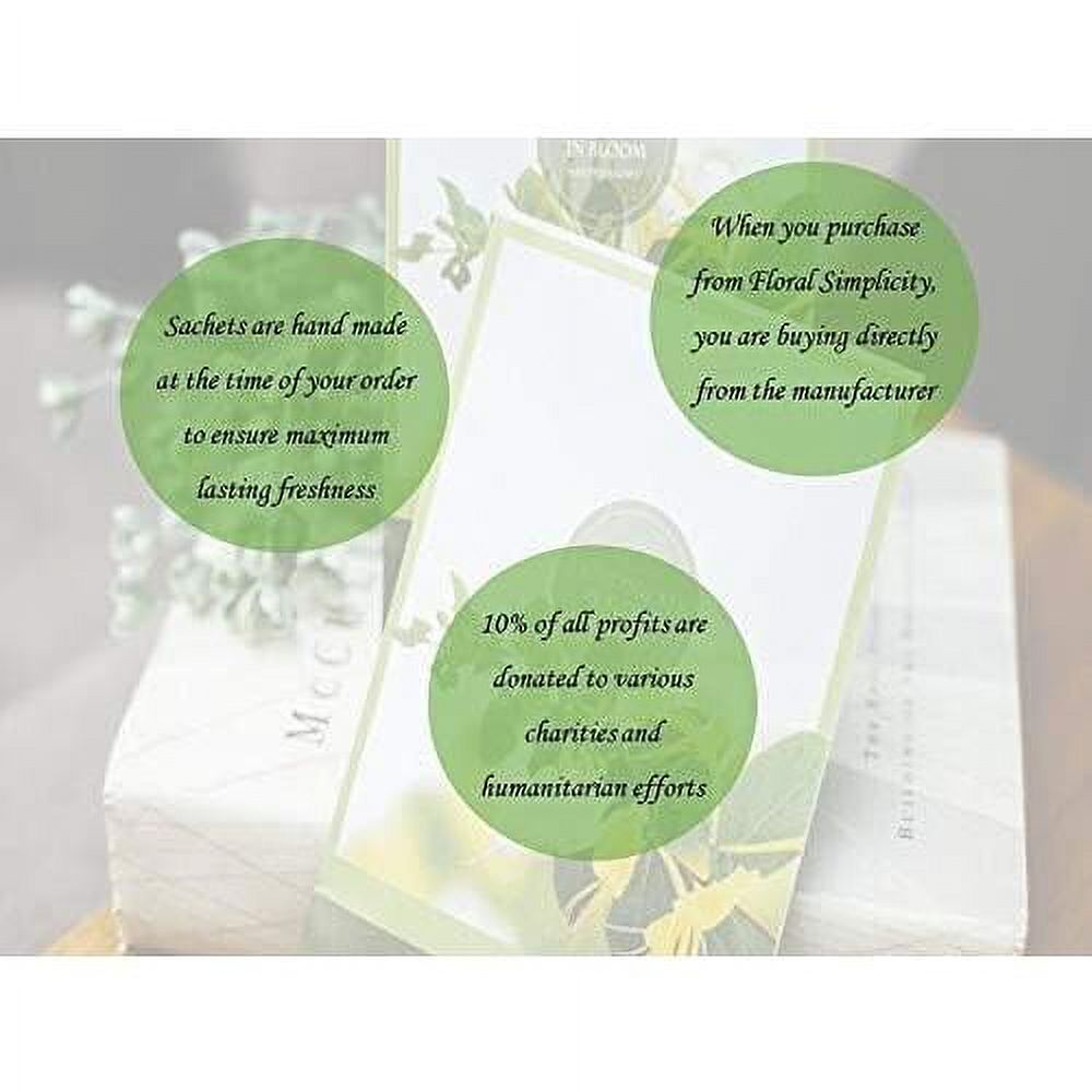 Peony Scented Sachets (Spring And Summer) 6 Pack Long Lasting, ECO