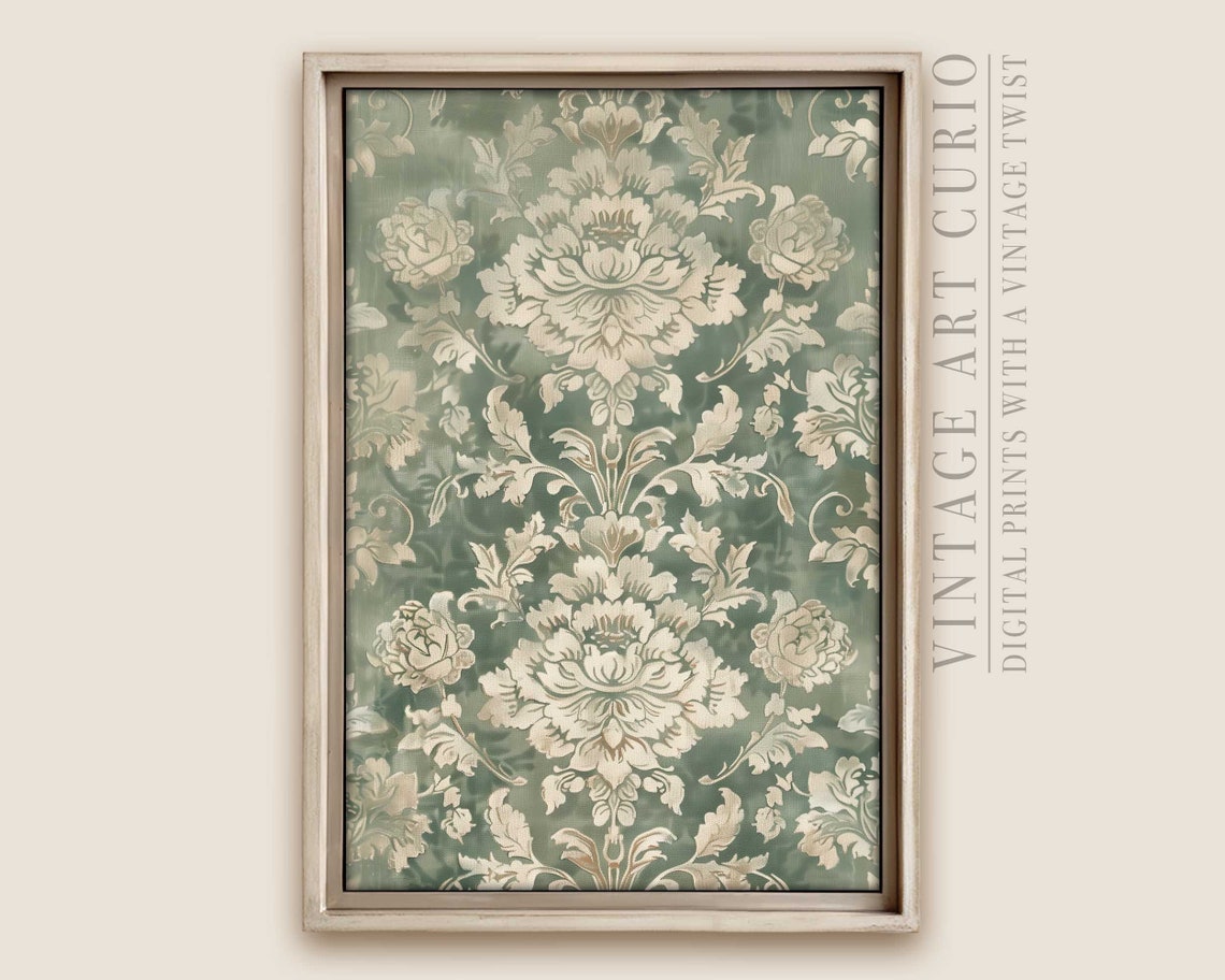 Peony Tapestry Vintage Fabric Art, French Aesthetic, Light Academia ...