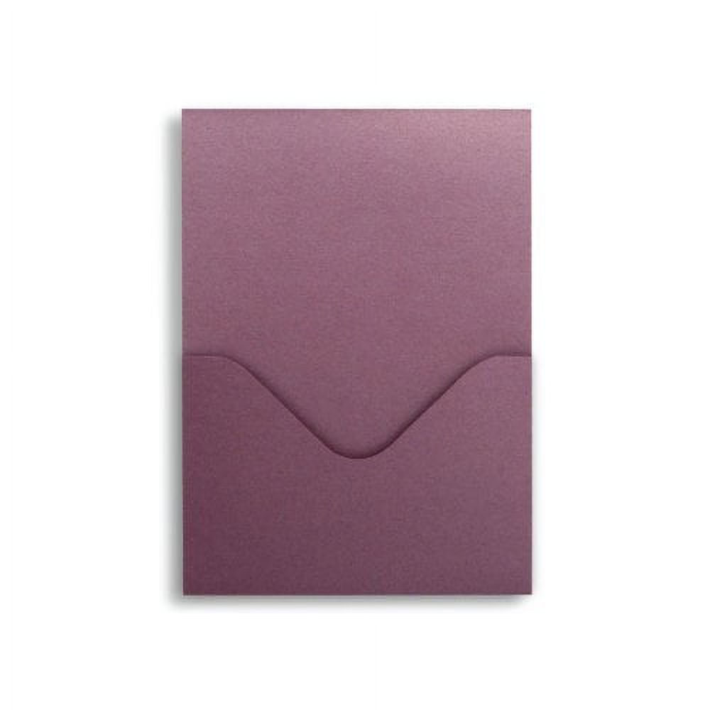 Peony Vertical Flat Invitation Pocket Pouches Pack Of 257" X 5