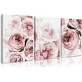 thumbnail image 1 of Peony Wall Art Pink Flower Canvas Wall Art Prints Peonies Wall Art Abstract Flower Pictures Wall Decor Peony Painting Flower Poster for Living Room Bedroomch (set of 3), 1 of 6