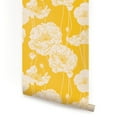 thumbnail image 1 of Peony Yellow Peel and Stick Vinyl Wallpaper, 1 of 4
