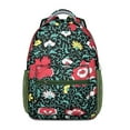 thumbnail image 1 of Peony and Butterfly Floral Backpack - Lightweight Student Backpack for College, 1 of 6