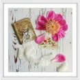 thumbnail image 1 of "Peony and Lace" Framed Painting Print, 1 of 6