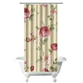 thumbnail image 1 of Peony and Rose Garden Shower Curtain 36x72, Romantic Floral Design, Quick-Dry Polyester with Hooks for Bathroom, 1 of 5