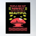 thumbnail image 1 of People Are Not Perfect And Thats What Makes Us Beautiful Recolor 08 Poster Wall Art, Modern Wall Decor For Living Room Bedroom, 24x36 UNFRAMED, 1 of 3