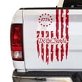 thumbnail image 1 of We The People Betsy Ross Flag 1776 Distressed American USA US Flag Truck Tailgate Vinyl Decal fits most Pickup Trucks Preamble of The US Constitution (11" x 20", Red), 1 of 8