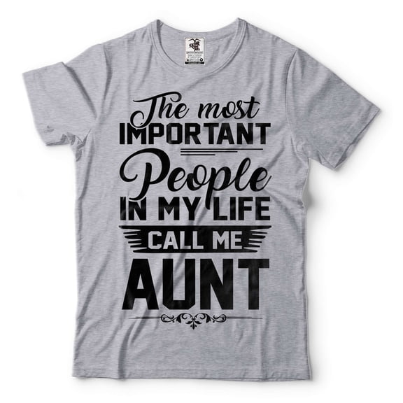 People Call Me Aunt Shirt Funny Aunt Tee Auntie Gifts Aunt Shirt Aunt Birthday Tee Gift For Auntie (4X-Large Grey)