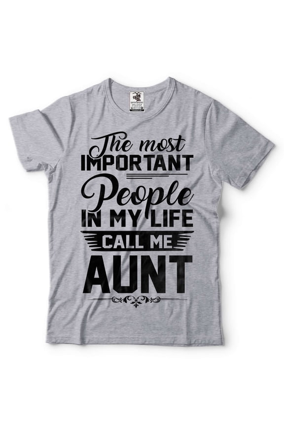 People Call Me Aunt Shirt Funny Aunt Tee Auntie Gifts Aunt Shirt Aunt Birthday Tee Gift For Auntie (Small Grey)