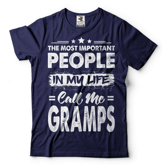People Call Me Gramps Shirt Grandfather Shirt Grandpa Gifts Mens Grandpa Shirt Gramps Shirt (3X-Large Navy Blue)
