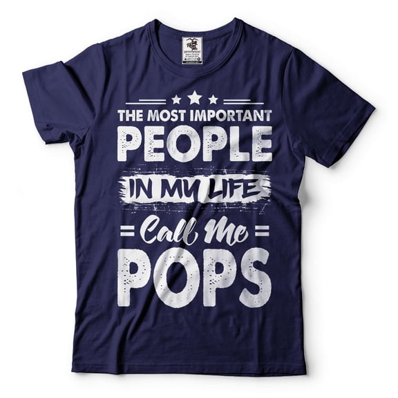 People Call Me Pops Shirt Pops Shirt Pops Gift Grandpa Shirt Papa Shirt Grandfather Gifts (XX-Large Navy Blue)