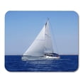 thumbnail image 1 of People Cruising Yachts in Mediterranean Sea on Blue Sky Mousepad Mouse Pad Mouse Mat 9x10 inch, 1 of 3