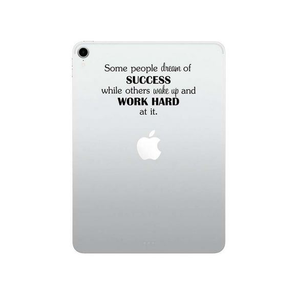 Some People Dream of Success While Others Work Hard at it MATTE BLACK Laptop Decal 8 x 4 Vinyl Tablet Quote Decal Sticker Cute Phone case Wall Art Decor Motivational Inspirational Lettering