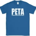 thumbnail image 1 of People Eating Tasty Animals T-Shirt Funny Meat Bacon BBQ Grilling Humor Tee - Royal Blue, M, 1 of 1