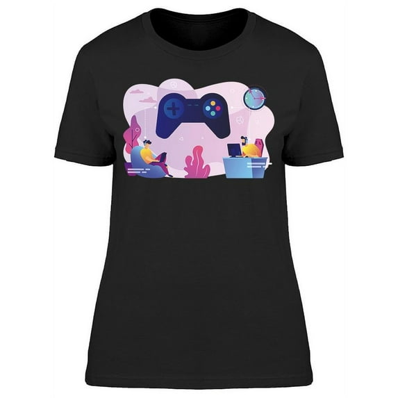 People Gamers Playing T-Shirt Women -Image by Shutterstock, Female XX-Large