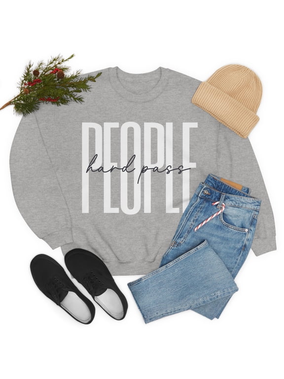 People Hard Pass Sweatshirt Antisocial Shirt Homebody Shirts Introvert Gift Female Large