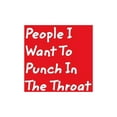 thumbnail image 1 of People I Want To Punch In The Throat: Red Cover Design Gag Notebook, Journal, (Hardcover), 1 of 1