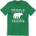 thumbnail image 1 of People In Sleeping Bags Are Like Soft Tacos Funny Camping Men's T-Shirt, 1 of 4