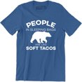 thumbnail image 1 of People In Sleeping Bags Are Like Soft Tacos Funny Camping Men's Tee Shirt, 1 of 4