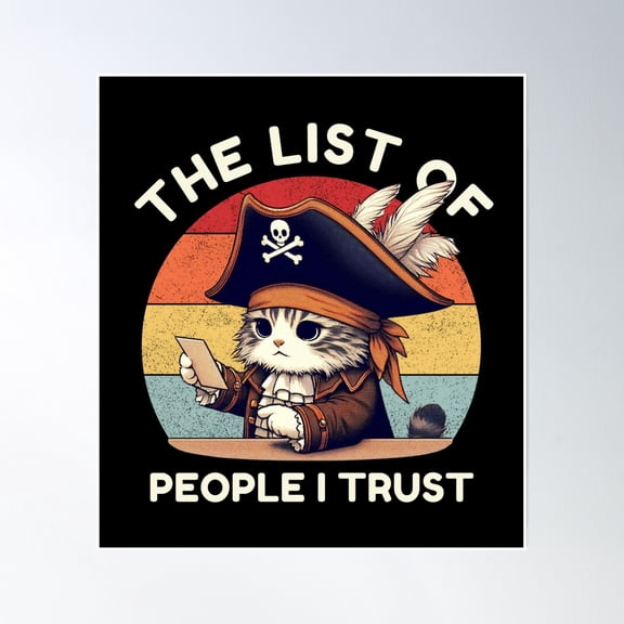People List Poster Wall Art, Modern Wall Decor, 30x30 UNFRAMED
