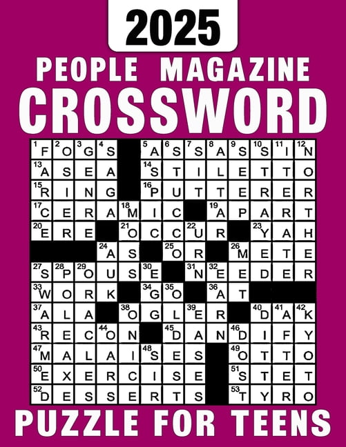 People Magazine Crossword Puzzle For Teens 2025 Puzzles With Solutions
