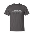 thumbnail image 1 of People Marathons Sarcastic Humor Graphic Novelty Super Soft Ring Spun Funny T Shirt, 1 of 3