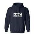 thumbnail image 1 of People N*t a Big Fan Sarcastic Humor Novelty Funny Men's Hoodies, 1 of 2