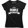 thumbnail image 1 of People Not A Fan Funny Ladies Anti Social Hate People Women's T-Shirt, 1 of 4