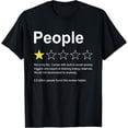 thumbnail image 1 of People One Star Rating Would Not Recommend Funny Introverts T-Shirt, 1 of 6