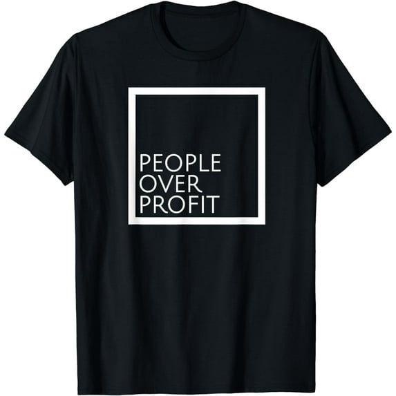 People Over Profit Democratic Socialism Pro Socialist Symbol T-Shirt
