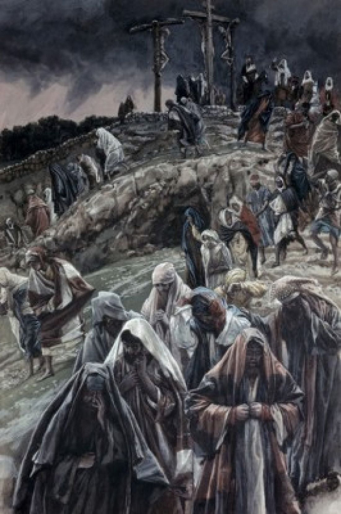 People Smote Their Breasts at What was Done James Tissot (1836-1902 French) Canvas Art - James Tissot (18 x 24)