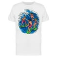thumbnail image 1 of People Surfing  T-Shirt Men -Image by Shutterstock, Male 3X-Large, 1 of 2