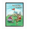 thumbnail image 1 of People That Don't Golf Funny Cartoon Sports Design Oversized Framed Giclee Texturized Art by Gary Patterson, 1 of 8