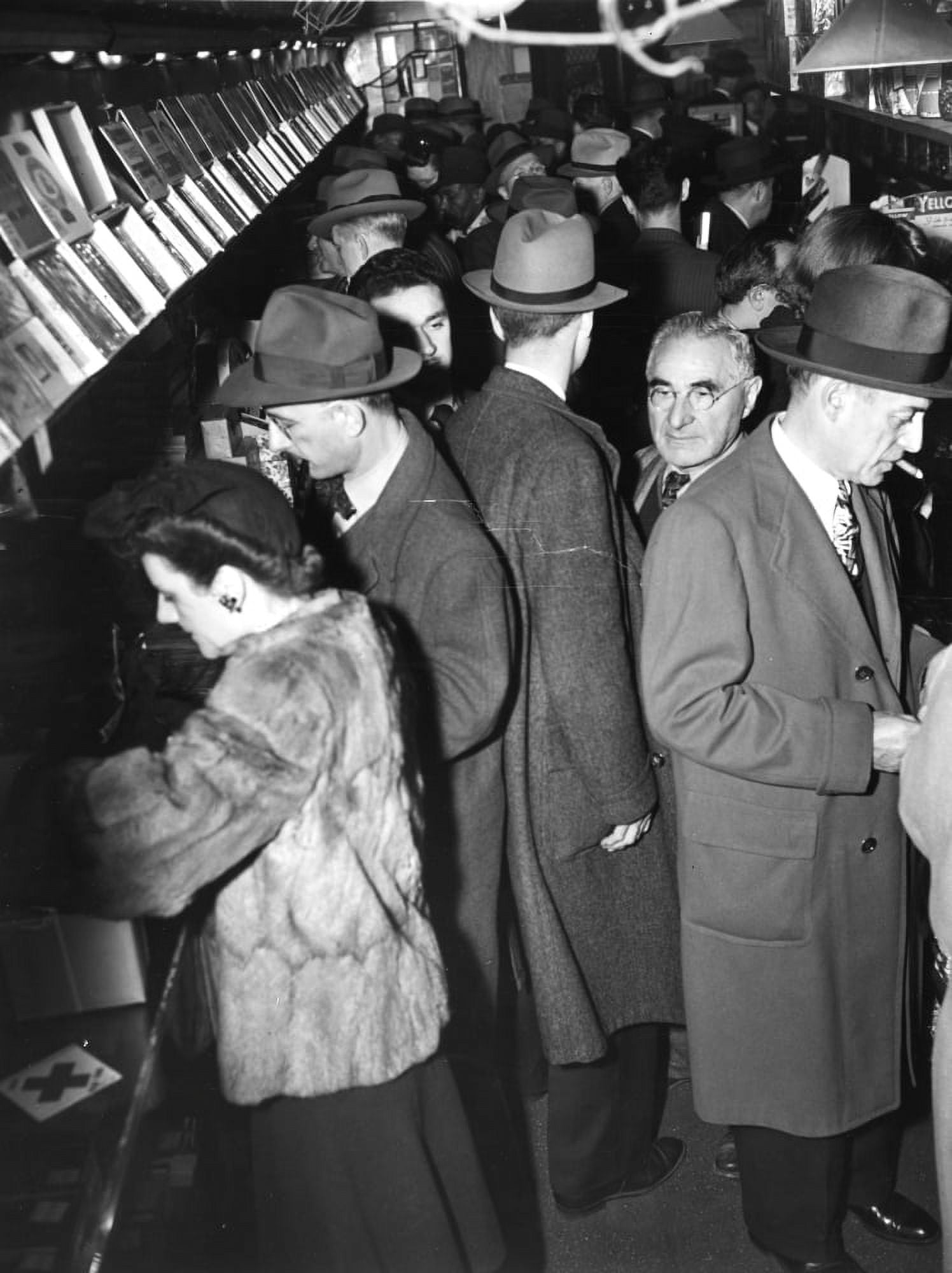 People Waiting On Line To Buy Cigarettes During Wwii Cigarette Shortage
