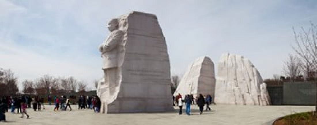 People at Martin Luther King Jr Memorial West Potomac Park The Mall Washington DC USA Canvas Art - Panoramic Images (15 x 6)